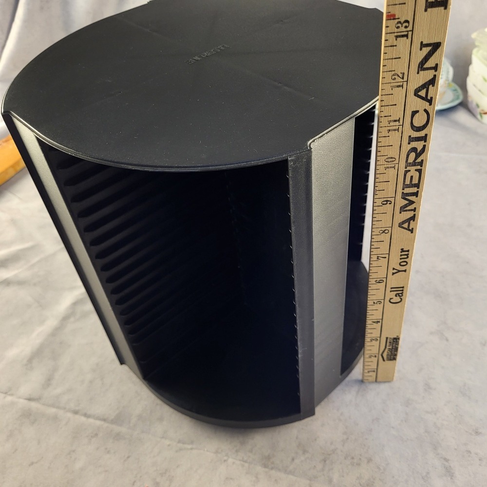 Vintage 90's Laserline 80 CD Compact Disc Storage Rack Rotating Carousel